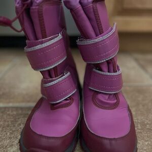 Land’s End Pink and Burgundy Winter Boots